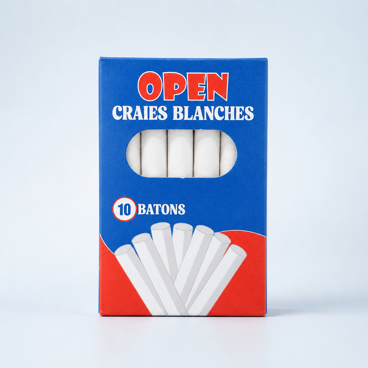 Craies blanches OPEN – boîte de 10