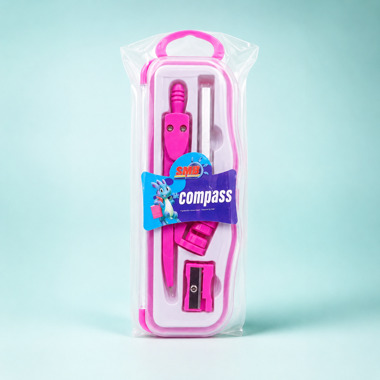 Kit compas scolaire SMB – Rose