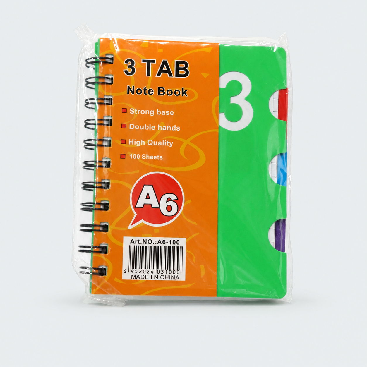 Bloc-notes A6 – 3 onglets