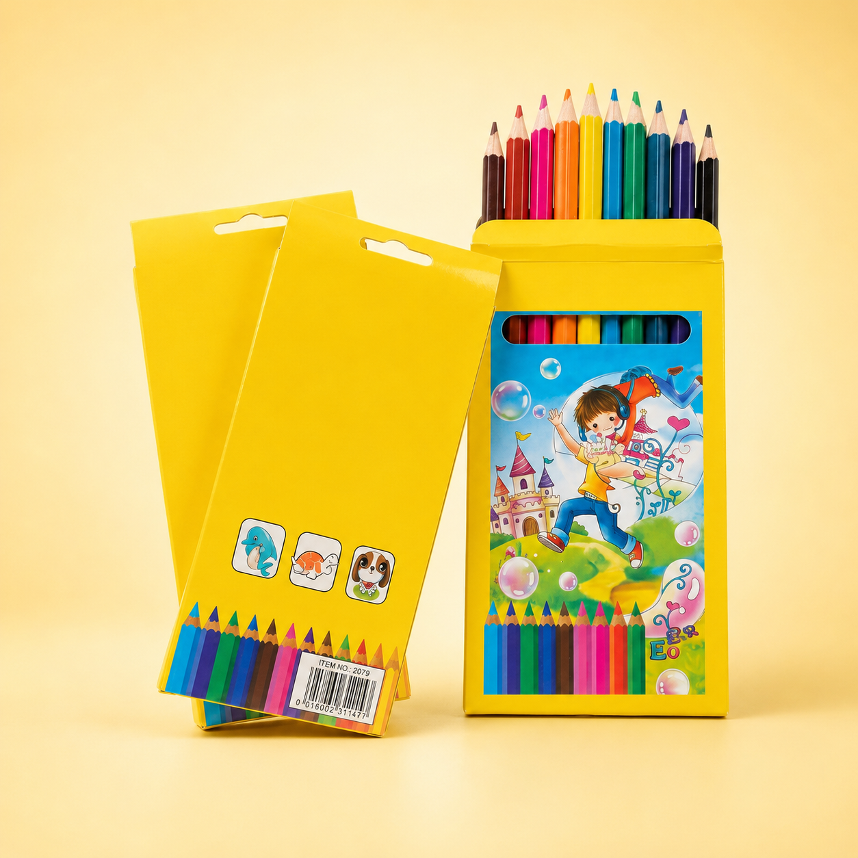 Crayons de couleur grand format