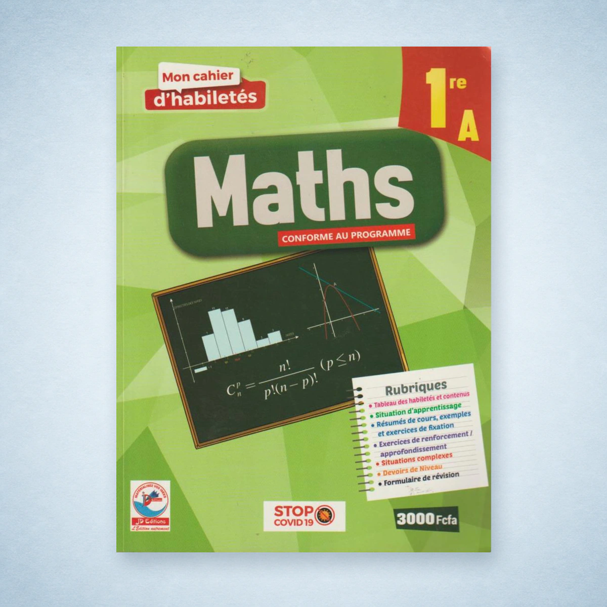 1ère A Mon Cahier d'Habiletés MATHS - JD Editions