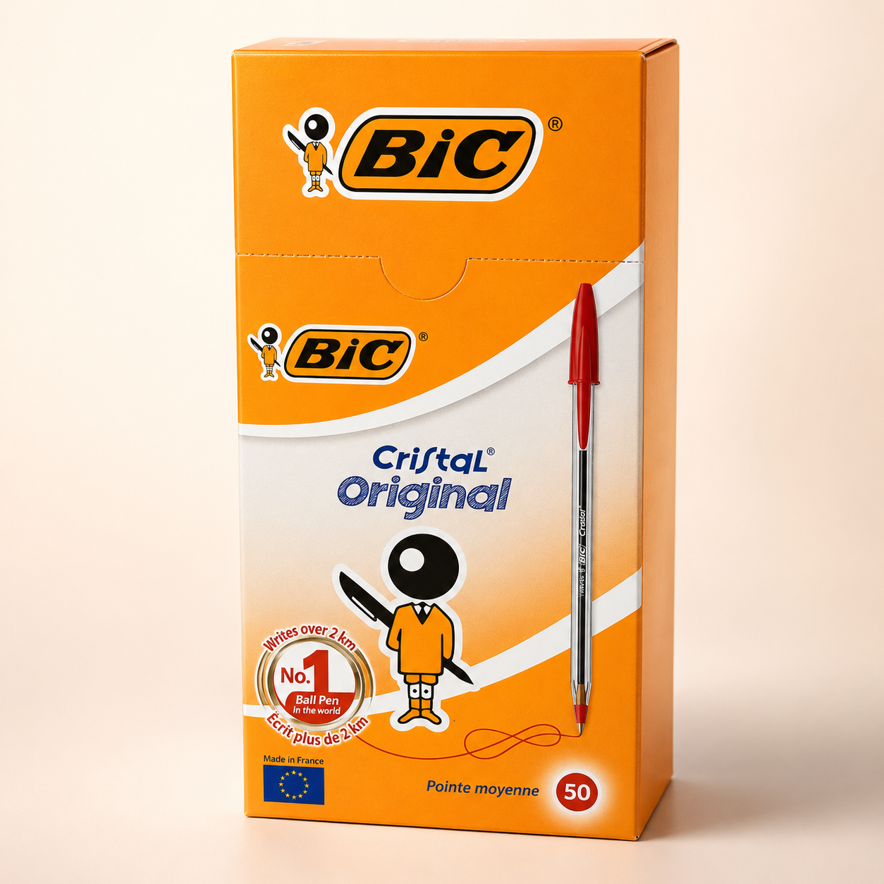 Stylo à bille BIC Cristal Original – rouge