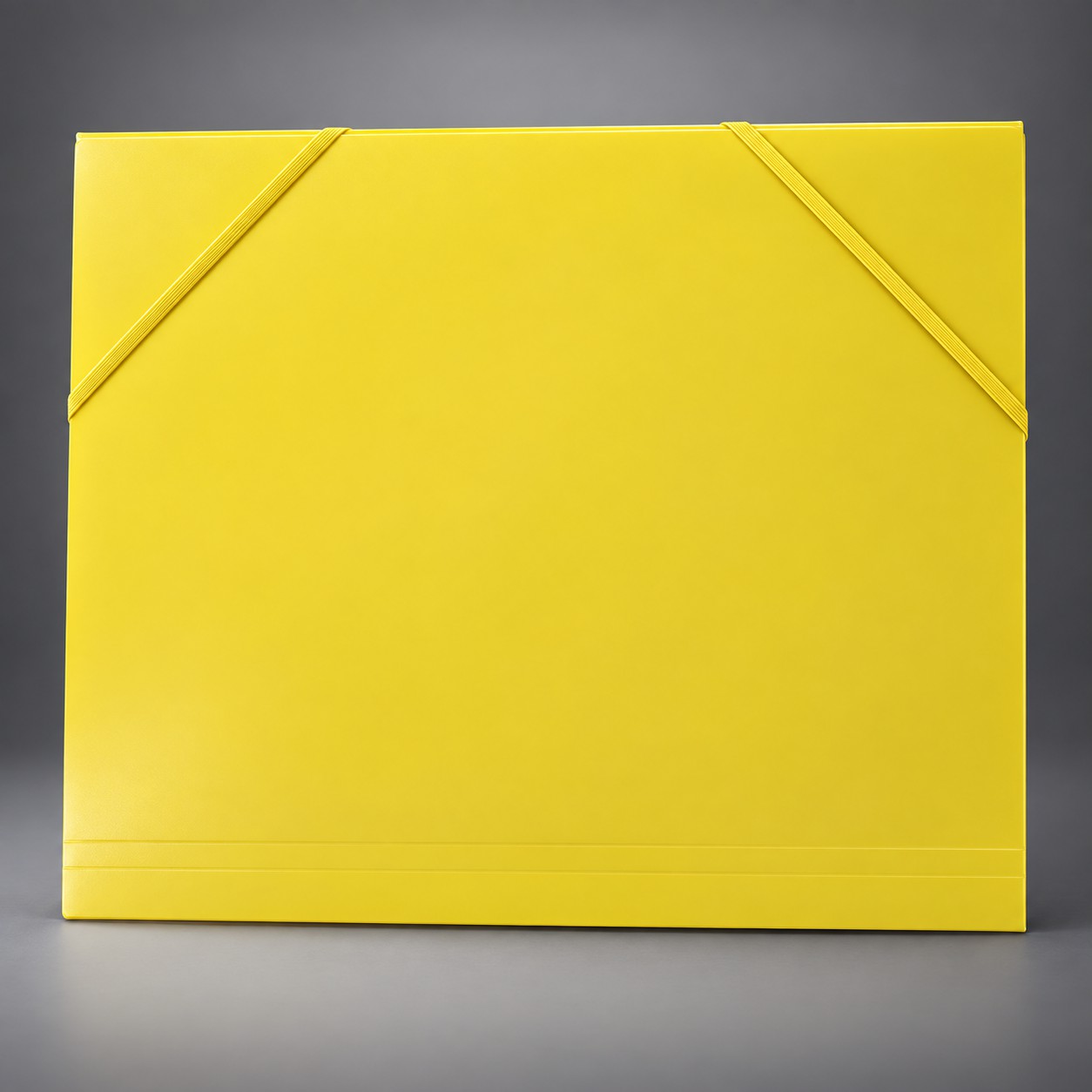 Chemise à rabats en carton épais avec élastiques – Jaune